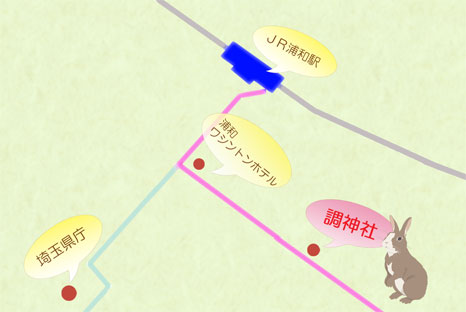 地図（調神社アクセスマップ）